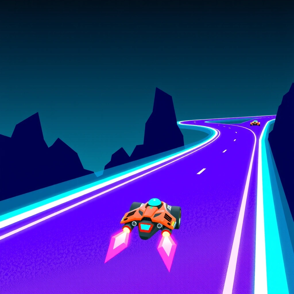 Neon Racer premium game screenshot